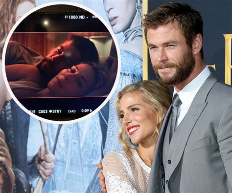 chris hemsworth sex scene|Chris Hemsworth and Elsa Pataky film sex scene for 12 Strong..